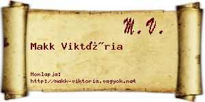 Makk Viktória névjegykártya